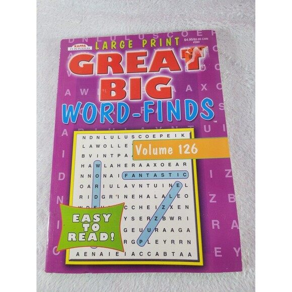 Great Big Word Finds Search Kappa Books Bendon Posh Coloring Book 3 pc Bundle - Picture 5 of 11